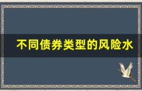 不同债券类型的风险水平分析