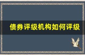 债券评级机构如何评级？过程解析