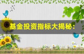 基金投资指标大揭秘：净值、收益率、费用率应该如何理解？