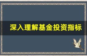 深入理解基金投资指标：选对基金，从指标开始