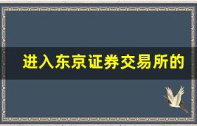 进入东京证券交易所的门槛和条件是什么？