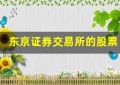 东京证券交易所的股票行情和实时报价：投资者必备工具