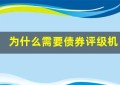 为什么需要债券评级机构？