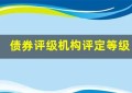 债券评级机构评定等级的标准和分级方法